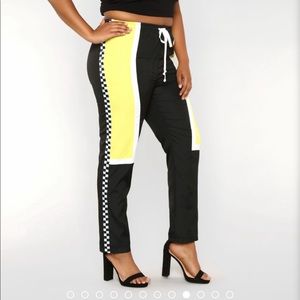 Track style pants